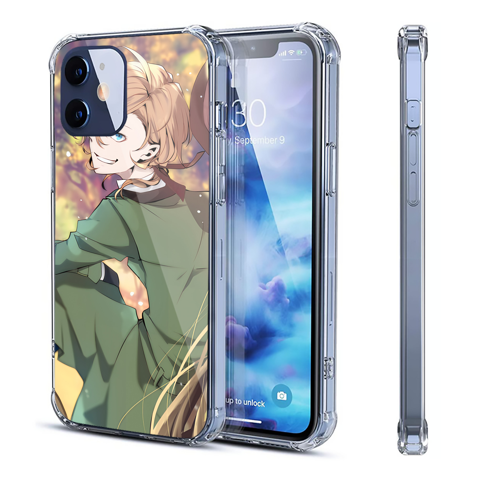 （画像用） 文豪ストレイドッグス Bungo Stray Dogs 【iPhone 12シリーズ対応】透明スマホケース（クリアソフトケース）